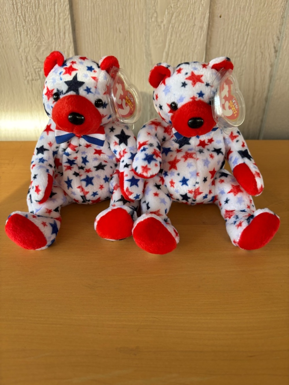 Ty Beanie Babies name Red, Patriotic Star Beanie Baby Plush –